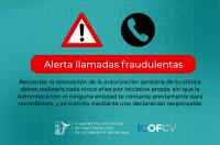 Alerta por posibles llamadas fraudulentas 
