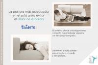 La postura más adecuada en el sofá para evitar el dolor de espalda